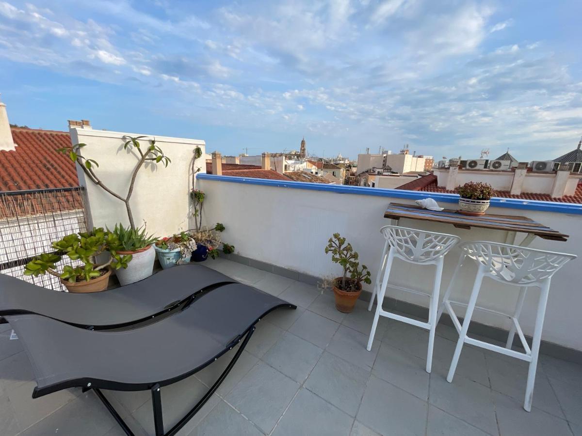 Charming home with private terrace,heart of Málaga Esterno foto