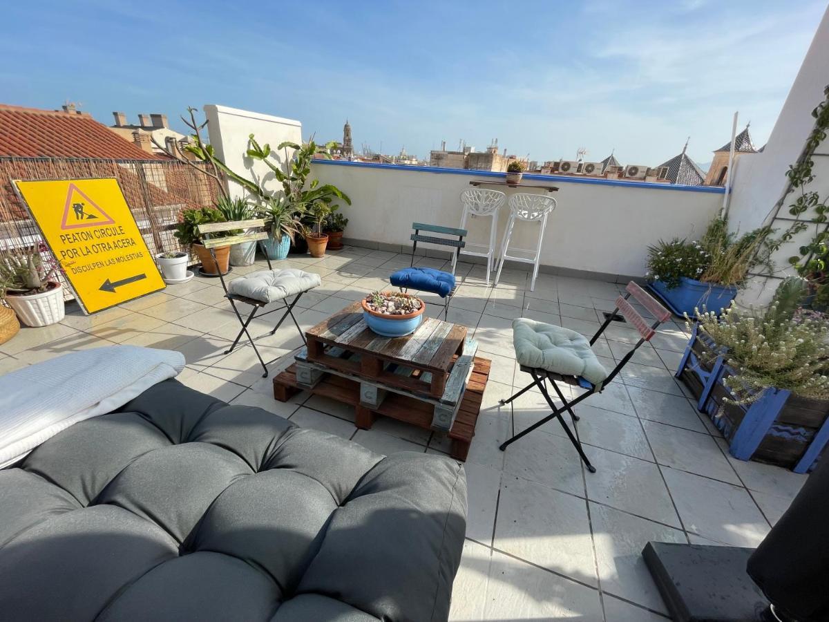 Charming home with private terrace,heart of Málaga Esterno foto
