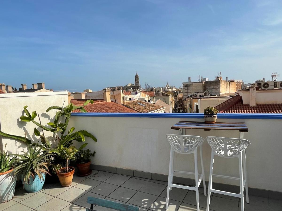 Charming home with private terrace,heart of Málaga Esterno foto