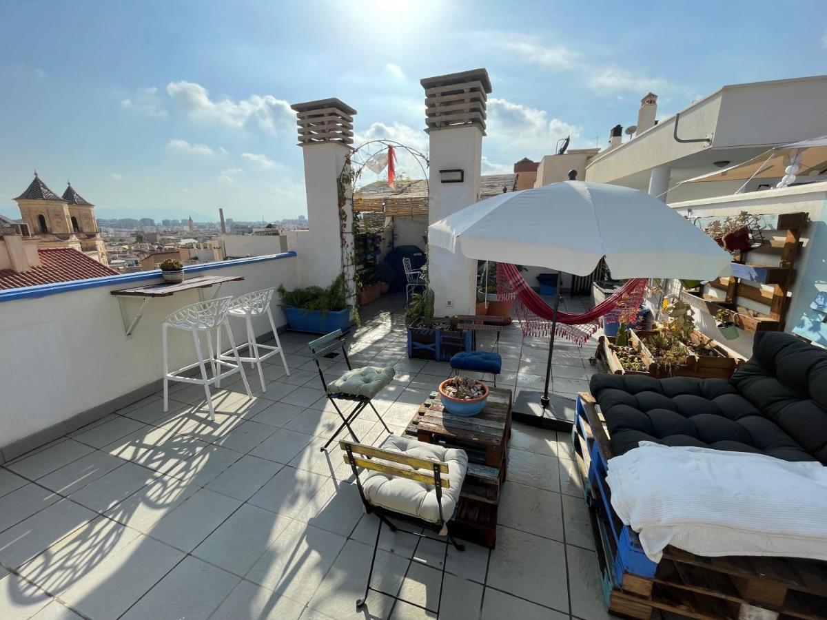 Charming home with private terrace,heart of Málaga Esterno foto
